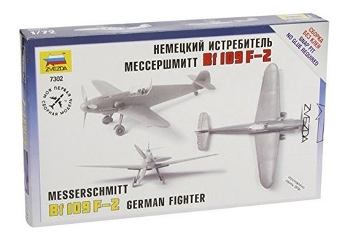 Avión Zvezda Models Messerschmitt Bf 109f-2 Escala 1:72