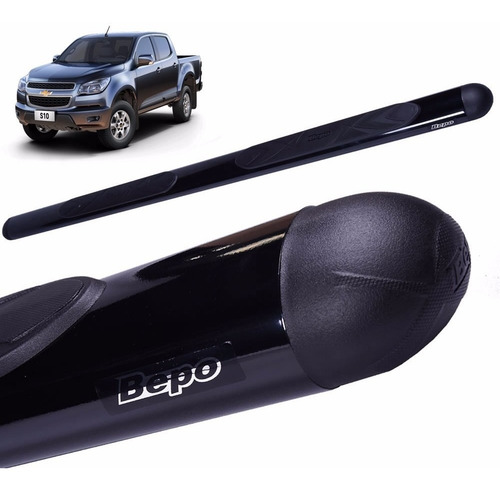 Estribos Oval Negro Bepo P/ S10 2013 2015 2017 2018 2019