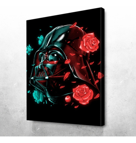 Cuadro Darth Vader Star Wars Decorativo En Canvas Moderno