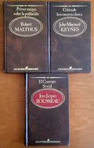 Comprar Los Grandes Pensadores Rousseau \u002F Malthus \u002F Keynes 3 Libros