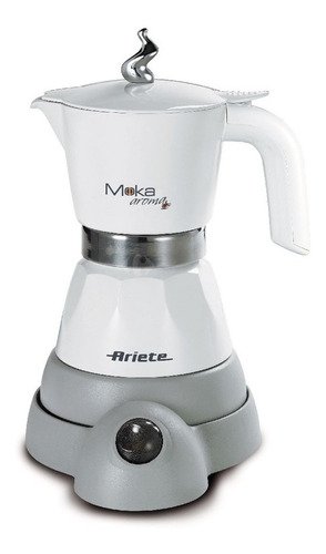 Cafetera Ariete Moka Aroma Electric 1358 manual blanca italiana 220V