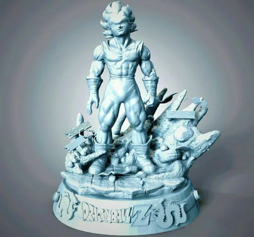 Dragon Ball Majin Vegeta Big Bang Stl Obj Impresión 3d (Usado)