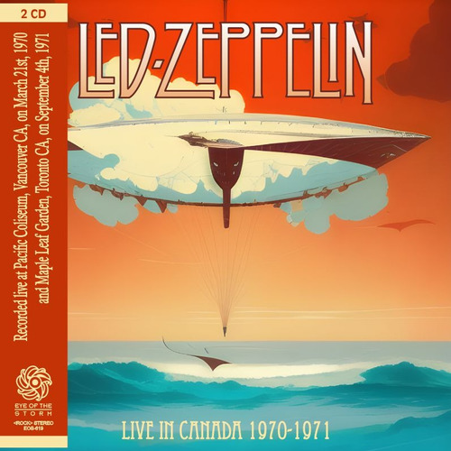 Led Zeppelin Live In Canada 1970-1971 (cd New) Funda Mini-lp