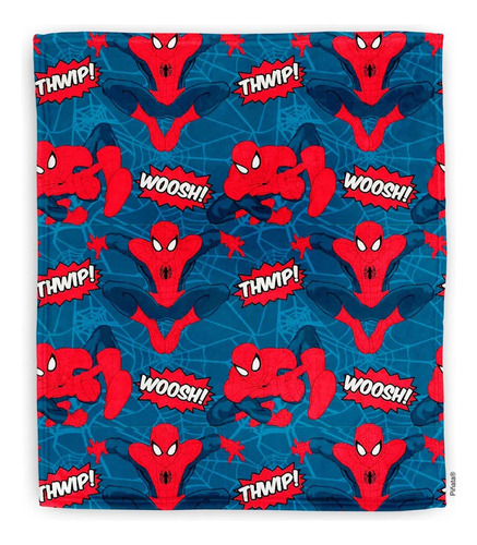 Frazada Flannel Polar 1½ Plaza Infantil Disney Piñata Manias Diseño De La Tela Hombre Araña