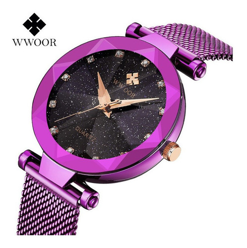 Reloj Wwoor Luxury Diamond Quartz para mujer