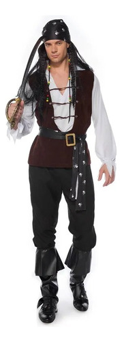 Disfraz De Capitán Jack Sparrow Deluxe Para Hombre Adulto