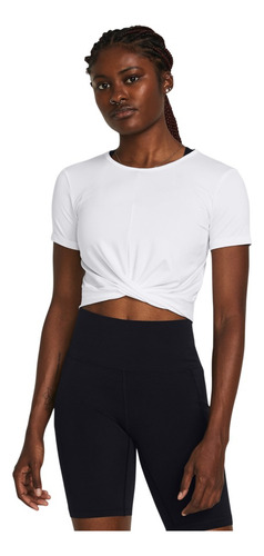 Playera Under Armour Motion Crossover Crop Blanca