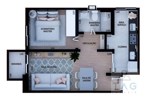 Apartamento Com 1 Dormitório À Venda, 39 M² Por R$ 585.000,00 - Moema - São Paulo/sp - Ap1303
