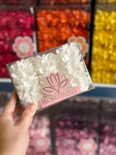 Forminha P/ Doces Margaridinha Branco 30un