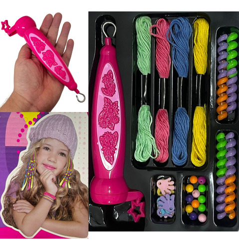 Tererê Para Cabelo Maquina Ampliadora Kit Com Miçangas