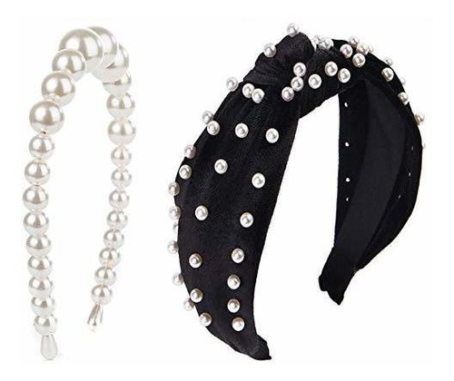 Diademas - New Pearl Headbands Vintage Artificial Pearl Head