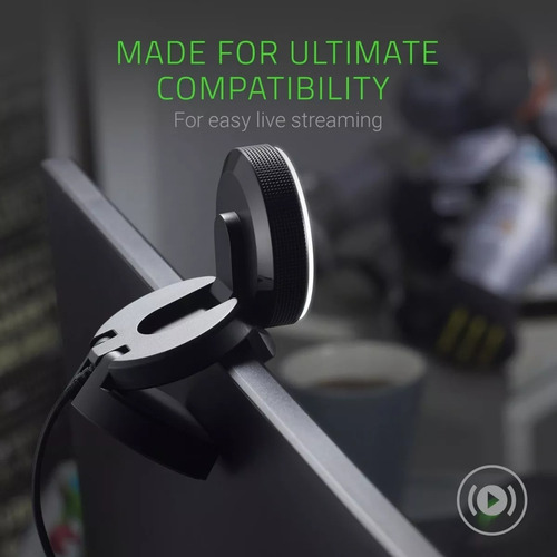 Imagen 4 de 7 de Webcam Gamer Razer Kiyo Para Streaming Con Iluminación