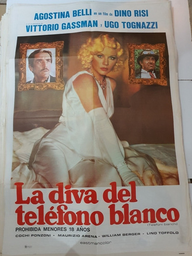 Afiche De Cine Original 1605-la Diva Del Telefono Blanco