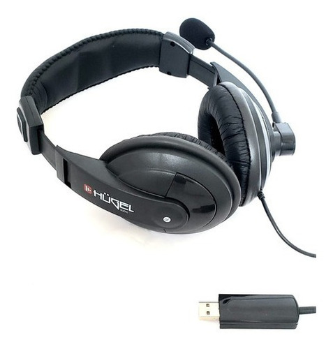 Imagen 3 de 8 de Auriculares Gamer Hügel Multimedia Microfono Usb Pc Cuota