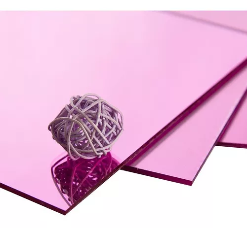 Marketing Holders Lámina de espejo acrílico para manualidades y proyectos  de bricolaje, espejo rosa femenino de 12 x 36 pulgadas, más seguro que el
