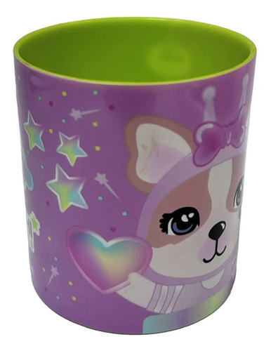 Taza Infantil De Plastico Simones 340ml Color Lila Estampa Simones
