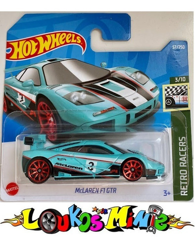 Hot Wheels Mclaren F1 Gtr Retro Racers 57/250 Original Lacr