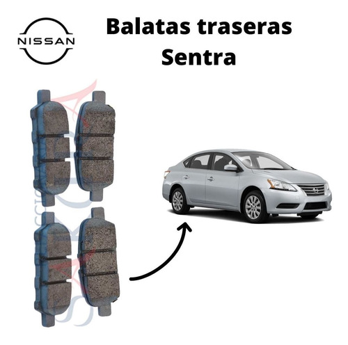 Balatas Frenos Disco Tras Sentra 2013-2020 Nissan Ceramica