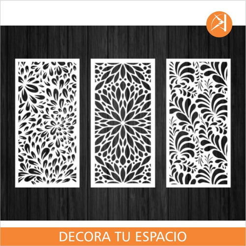Imagen 5 de 9 de Chapa Decorativa 1,20x0,60 Mts. Muchos Diseños - Cnc
