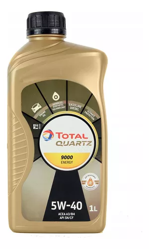 Aceite Total Quartz 9000 5w40 X 4 Litros Sintético