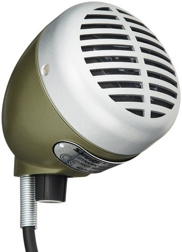 Microfono Shure 520dx Omnidireccional Dinamico Para Armonica Verde Musgo
