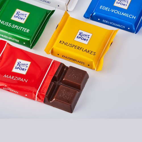 Lata De Chocolate Mini Ritter Leche / Amargo 15 Pz