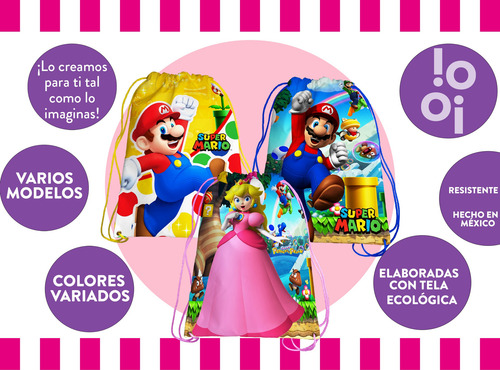 60 Dulceros Morales Mario Bros Fiesta Recuerdo
