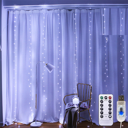 Luces De Cortina Creativas Para Decoración De Fiestas, 8 Mod