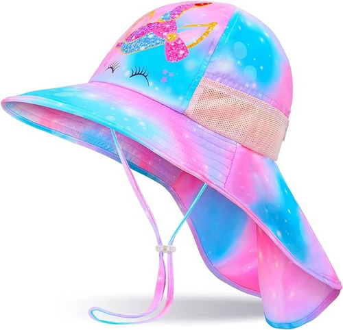 Sombrero Para Niñas Con Protección Uv Unicornio Teletiendauy