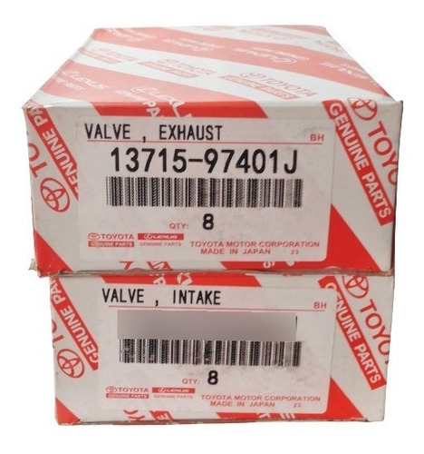 Set 8 Valvulas Escape Terios Cool K3 Daihatsu 1.3 02-07