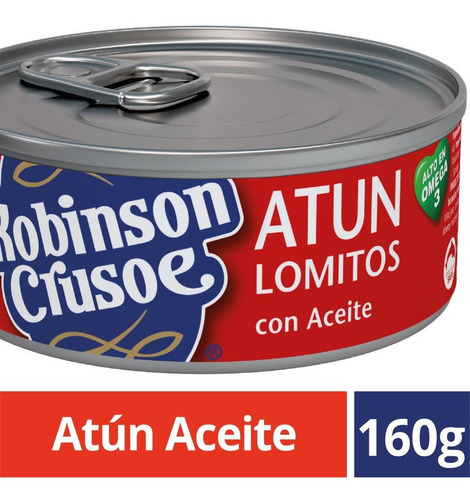 Atún Lomito Robinson Crusoe En Aceite Lata 160 G