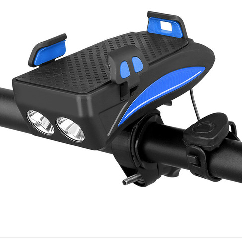 Luz Bocina Bicicleta Foco Power Bank Soporte Celular Usb