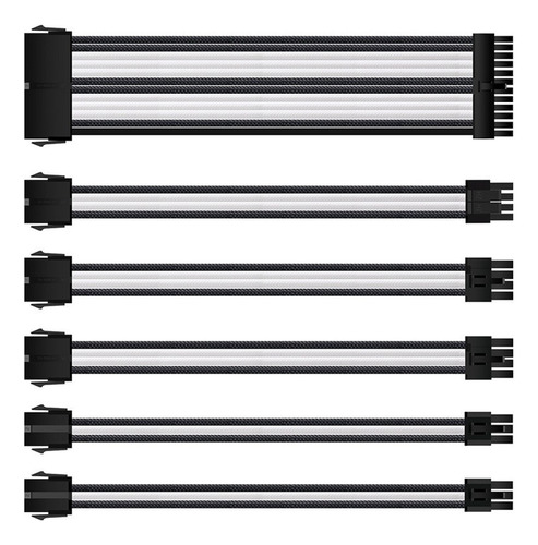 1 Juego De Cables De Extensión Atx Para Pc, Gpu, Cpu, Fuente