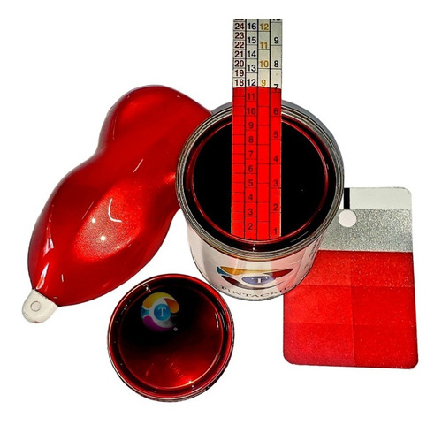 Imagen 1 de 9 de Pintura Candy Bicapa X 1 Lt. Rojo