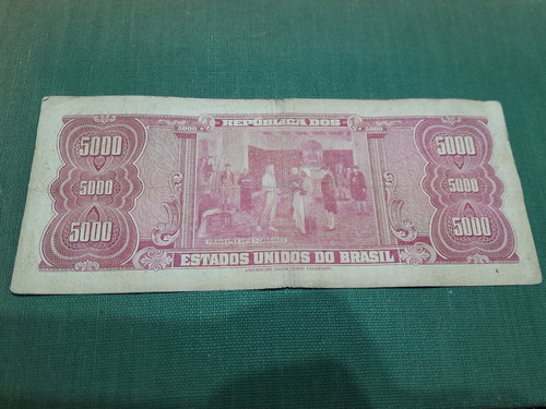 Billete De 5000 Cruzeiros Decada Del 60 (Usado)