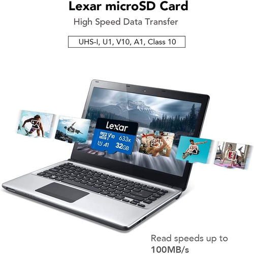 Tarjeta de memoria Lexar LSDMI128BB-633A High-Performance 633x con adaptador SD 128GB
