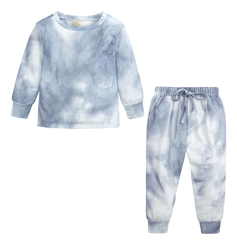 Conjunto De Ropa Teñida Anudada Para Niñas