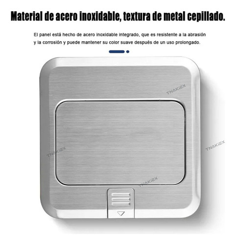 Enchufe Escritorio Placa Contactos Con 3 Tomas 16 A Piso Pop