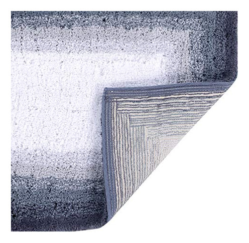 Tapete De Baño 100% Algodón Redondo Gris 76 Cm