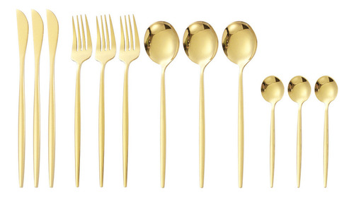 Pbf Juego De Vajilla, Cucharas, Cuchillos Y Tenedores, 12