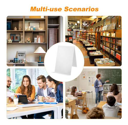 Soporte De Acrílico Para Libros De 3 Piezas, Soporte De Exhi