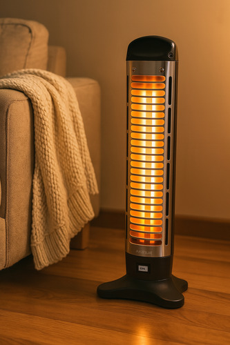 Estufa Eléctrica Vertical Cuarzo Bajo Consumo 1200w Premium