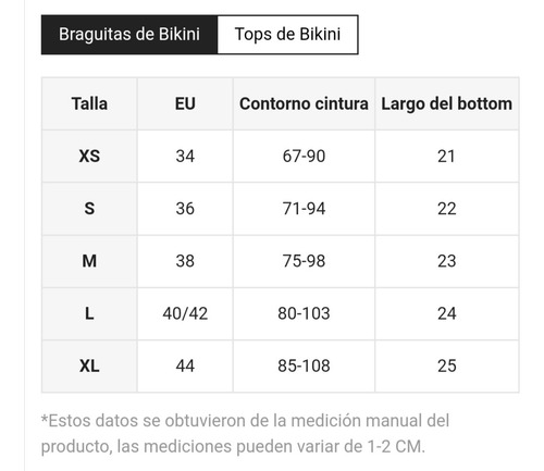 Bikini Tanga Triángulo Adultos Licra