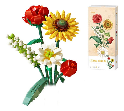 Bloques De Construcción Con Forma De Ramo De Rosas, Modelos