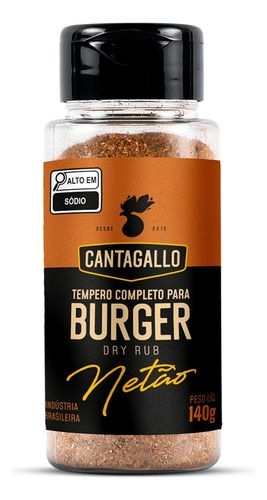 Dry Rub Burger Cantagallo By Netão 140g