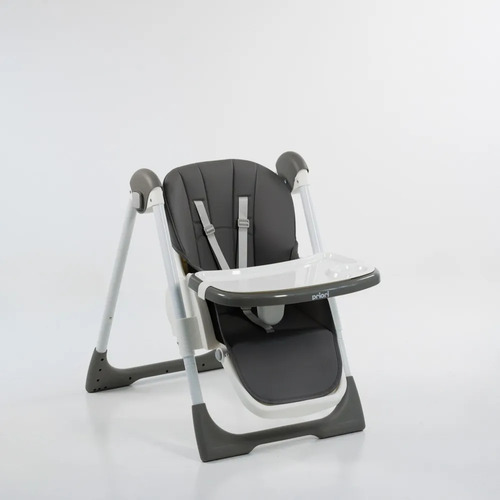 Silla De Comer Bebe Alturas Posiciones Reclinable Con Ruedas 3028 Con Ruedas Gris