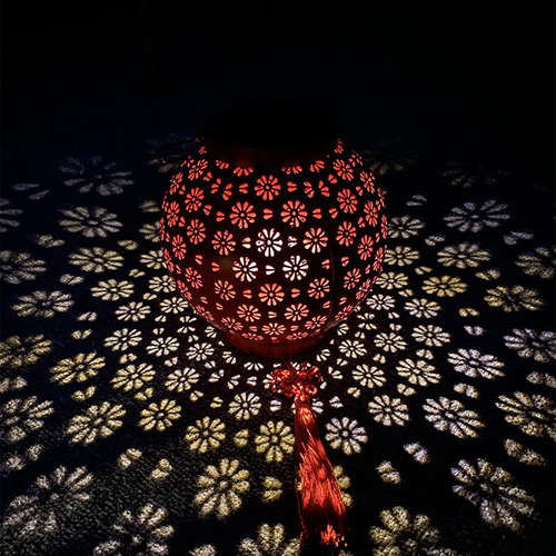 Farol De Mesa Z Solar Para Exteriores, Linterna Roja Parpade