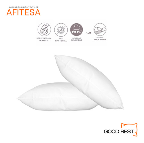 Almohada 2 Pack King Size Essential Semi Firme Good Rest