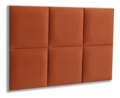 Cabeceira Solteiro 90x60 Cama Box Modulada Retangular Blu Cor Veludo Terracota