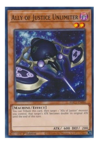 Yugioh! Ally Of Justice Unlimiter